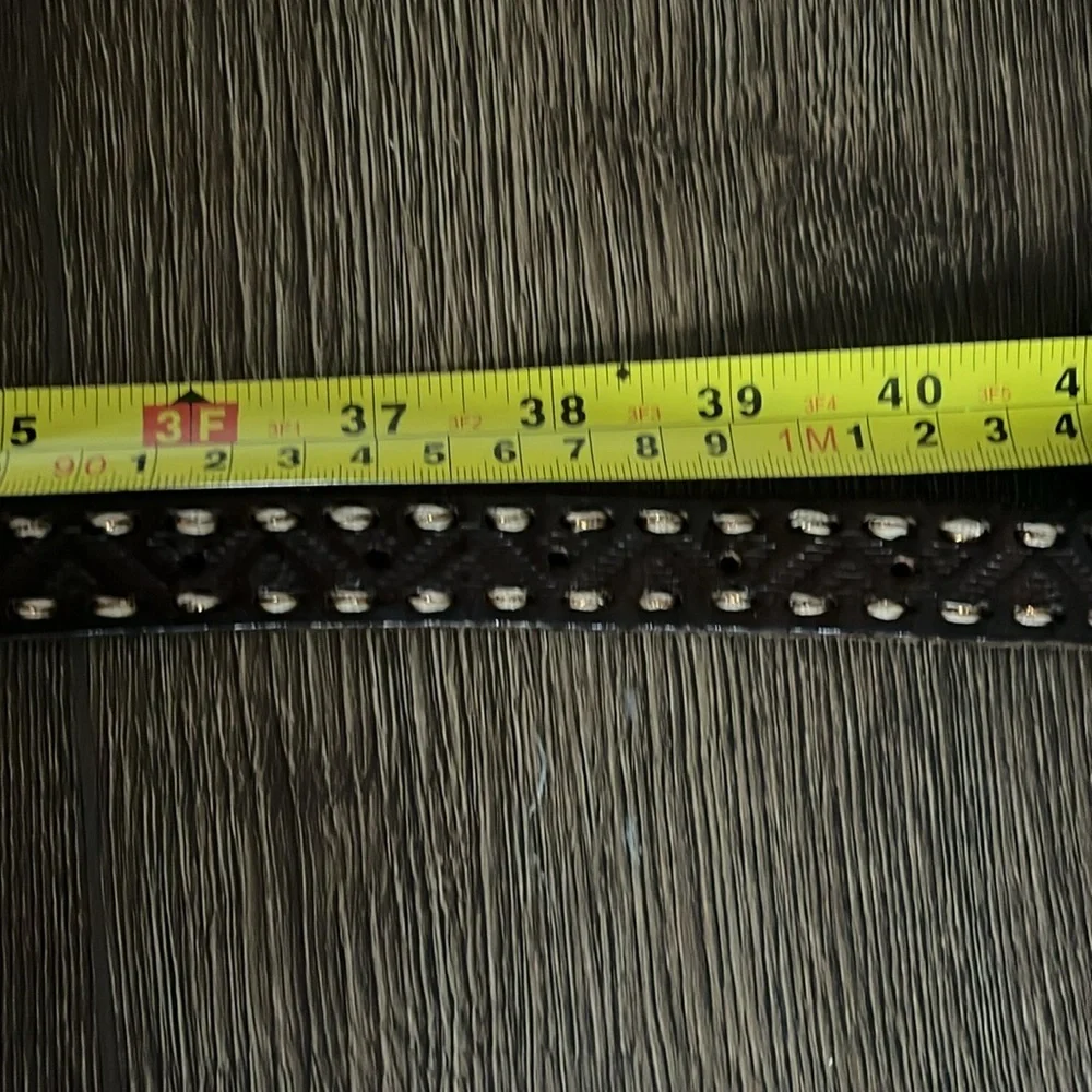 Eddie Bauer Leather Belt‎ 1” Dark Brown Sz L
